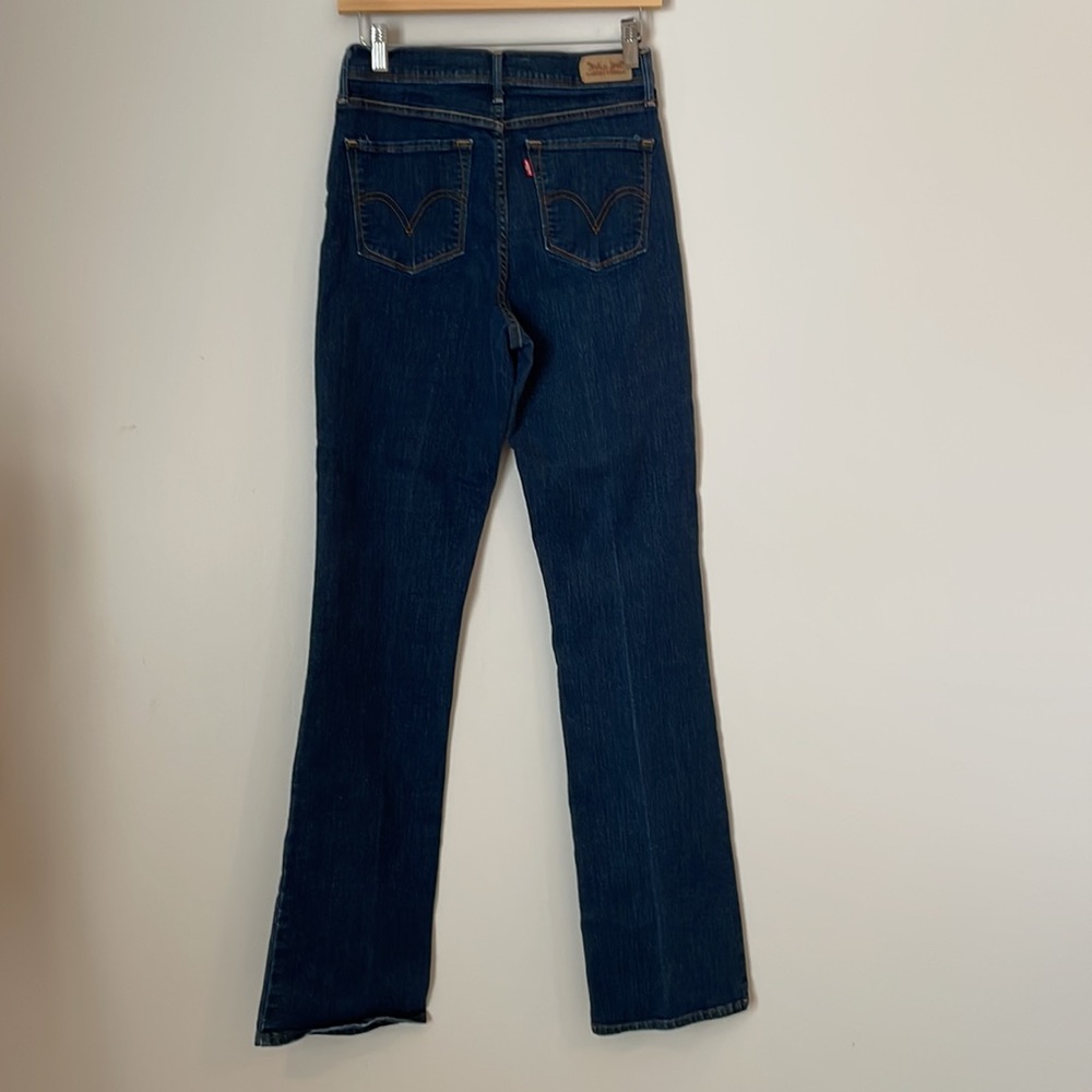 Levi Jeans 512 Bootcut Perfectly Slimming Stretch Size 6L Dark Wash 28x34 - Picture 7 of 13